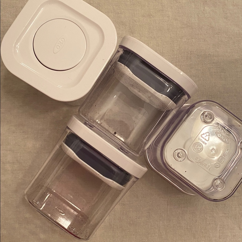 OXO Good Grips Set of 4 Pop Square Mini Container 0.2Qt